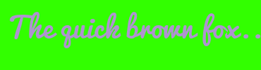 Image with Font Color AE93D0 and Background Color 32FF00